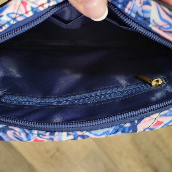 NWT Simply Southern Crossbody Leaf Blue Purse - Picture 5 of 6